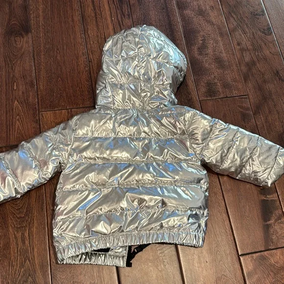 Primary Silver jacket 6-12mos guc - Picture 3 of 8